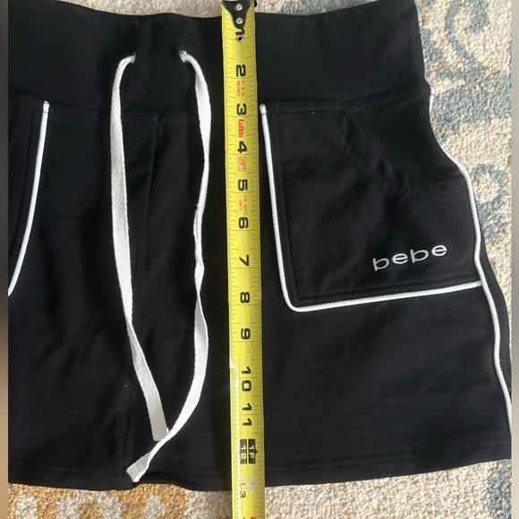 Bebe Elegant Black Skirt with White Accents - Picture 6 of 6